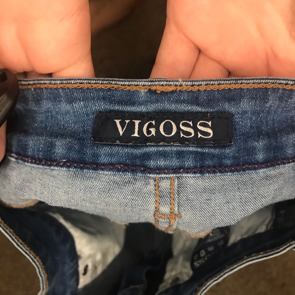 Fringed bottom jeans - Picture 3 of 4